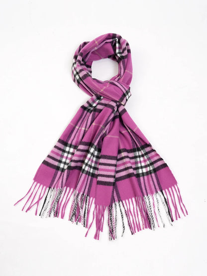 Edinburgh plaid warm cashmere feel men's scarf shawl preppy Scottish plaid scarf