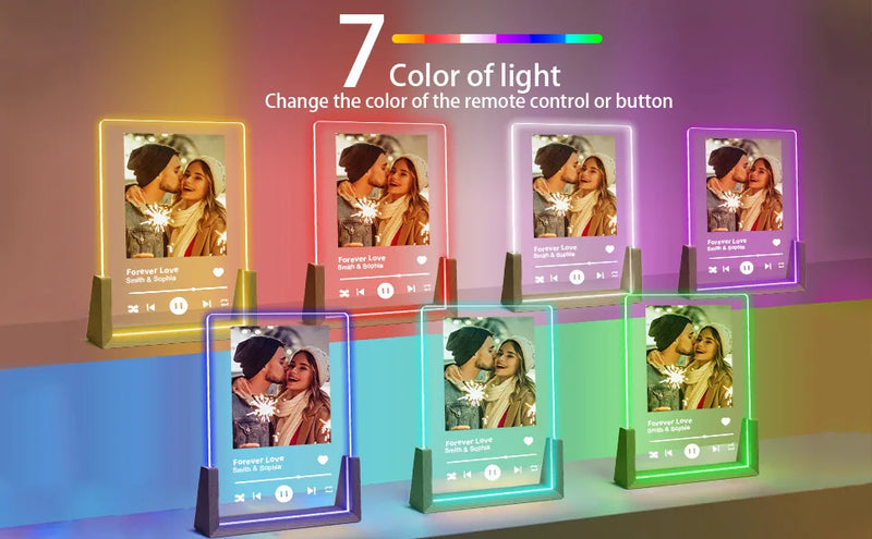 3D Night Light，Acrylic Material，Yes DIY Photo、logo，Touch Control，Creative Gifts and Advertising Tools