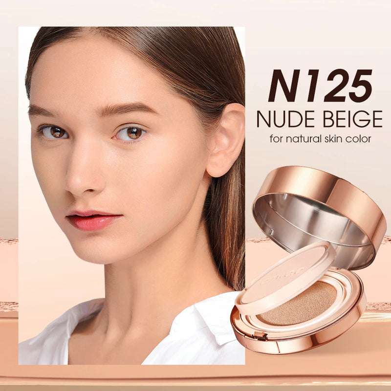 O.TWO.O 2 In 1 Air Cushion Creme Face Powder 24h Long-Lasting Oil-control Matte Soft Focus Concealer Maquiagem Pressed Powder Creme