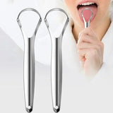 1/2/4 Pcs Reusable Stainless Steel Useful Tongue Scraper Cleaner Fresh Breath Cleaning Coated Tongue Oral Hygiene Care Tools