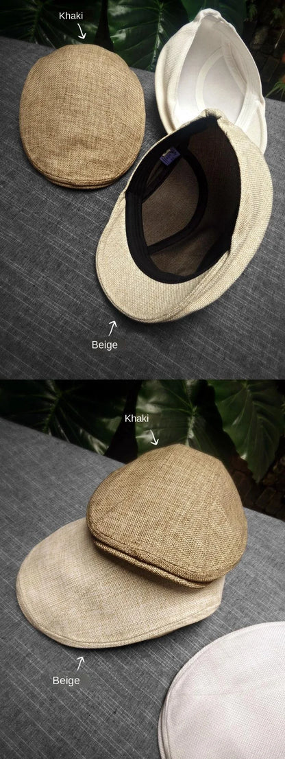Men's Cap Classic Vintage Breathable Beret Hat for Men Visor French Artist Beanies Designer Cotton and Lined British Berets Hat