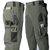 Men's Quick Dry Tactical Pants Water Resistant Outdoor Pants Lightweight Stretch Cargo Hiking Mountain Fishing Camping Pants
