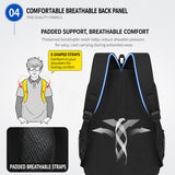 15.6 Inch Laptop Backpack Water-Resistant Daily Use Backpack Laptop Backpack Multi-Compartment For Traveling Trekking Day