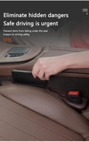 2pcs Car Seat Gap Filler Organizer Waterproof Car Seat Gap Plug Strip with 2 Grooves Seat Gap Storage Auto Interior Accessories