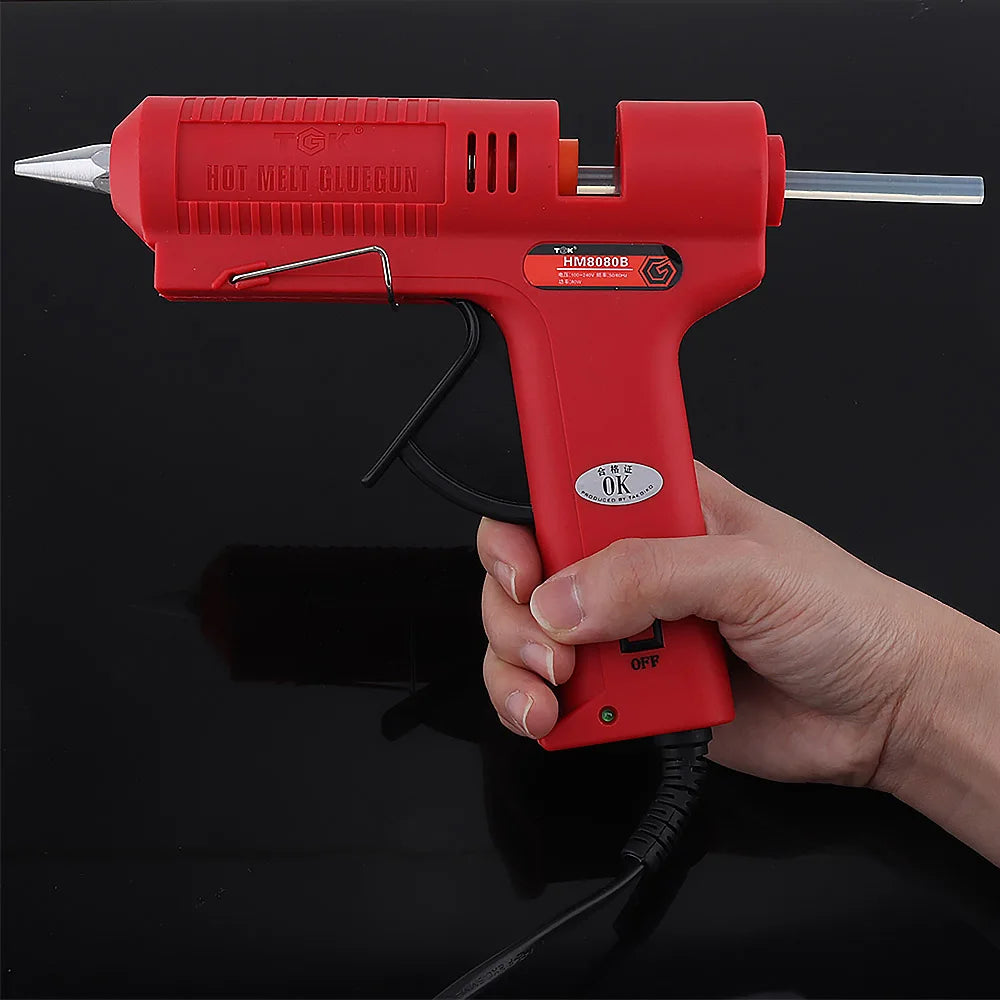 Pistola de pegamento termofusible, 10/20/50 barras de silicona transparentes para pistola de 7/11 mm, herramientas de bricolaje, almacenamiento para armarios de cocina
