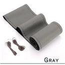 38cm 15inch Car Steering Wheel Braid Cover Artificial leather Needles And Thread Soft Non-slip Auto Interior Accessories Kits