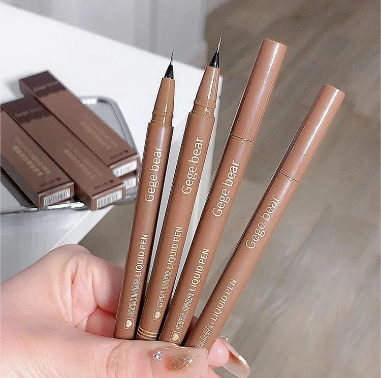 Gege Bear Liquid Eyeliner Pen Waterproof, Smudge-proof, Fast and Precise Makeup, Quick and Smooth Drying