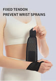 2pcs Adjustable Wrist Strap Sports Wrist Support Brace Black Weightlifting Wristband For Men & Women Badminton Tennis Gym