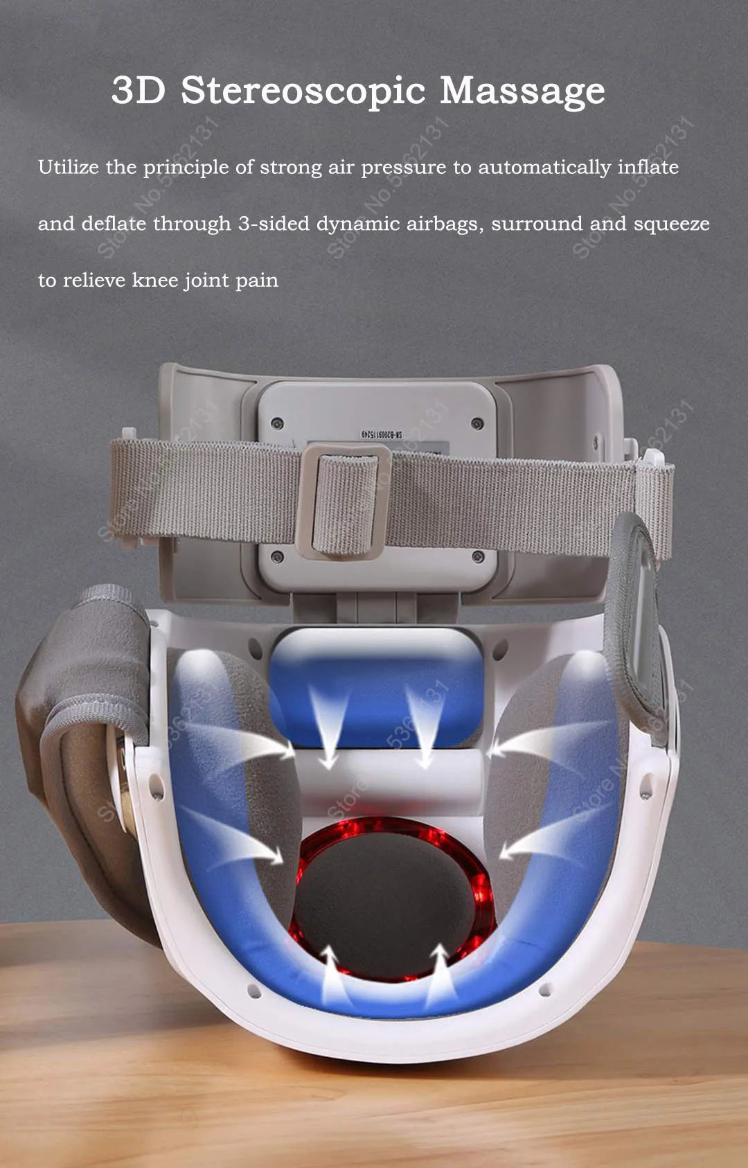 Youpin Pangao Intelligent Knee Massager Air Pressure Massage Infrared Heating Vibration Physiotherapy Instrument For Pain Relief
