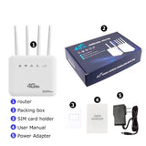 XUNYOU-LINK 4G LTE WiFi Router WiFi 6 300Mbps SIM Modem Wireless WiFi Modem Support 32 Device WIFI Router for Asia Africa Europe