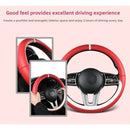 pink All-season exquisite simple light cute sunny fashionable dirt-resistant and comfortable car steering wheel cover