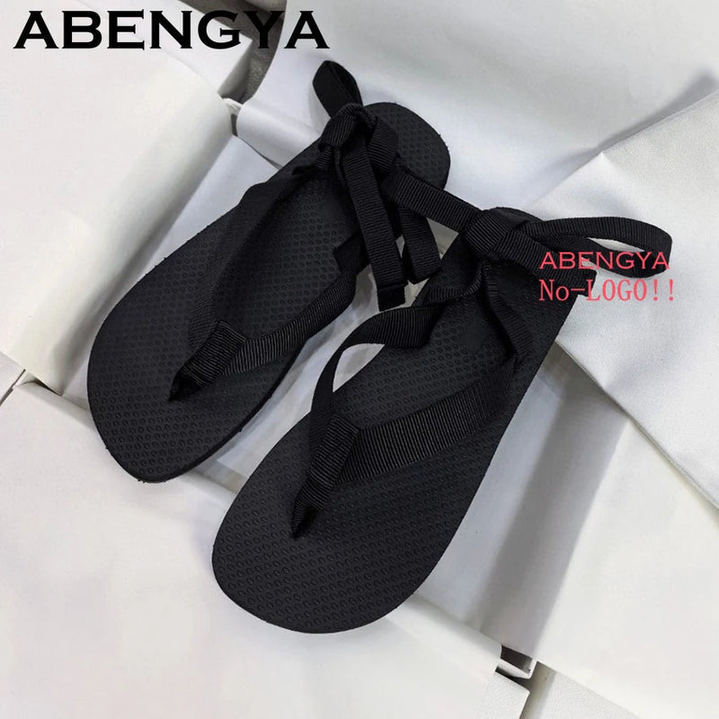 2025 Summer Hot Red Sole Flip Flops Flat Slippers For Women&Men Thick Sole Lazy Mules Casual Vacation Beach Slides Couple Shoes