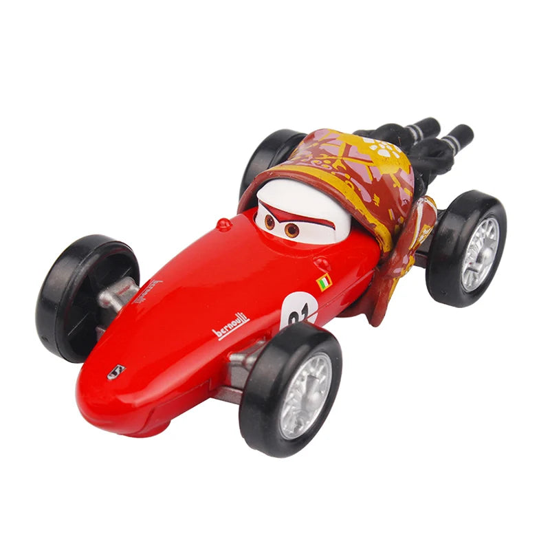 Disney Pixar Cars 3 2 Metal Diecast Car Toy Lightning McQueen Queen of England Fritter Miss For Kids Boy Birthday Toy Car Gifts