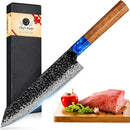 Damascus Chef's Knife Professional 67 Floors Vg-10 Japanese Kitchen Knife Chef's Meat Cleaver Knives For Kitchen  Wooden Handle