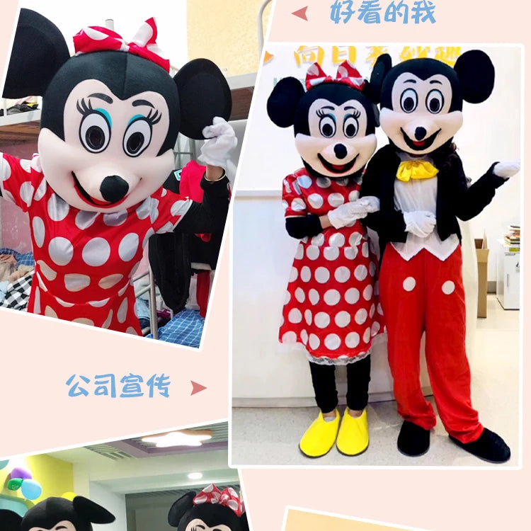 MINISO Disney Mouse Mickey Mouse Minnie Cartoon character Mascot Costume Advertising Fancy Dress Party Animal Cospaly  Anime