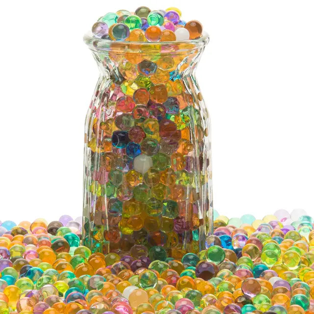 Pérolas de hidrogel para decoração de casa e jardim, contas de água gel transparente solo de cristal bolas para decoração de vaso de casamento 12.000 pcs