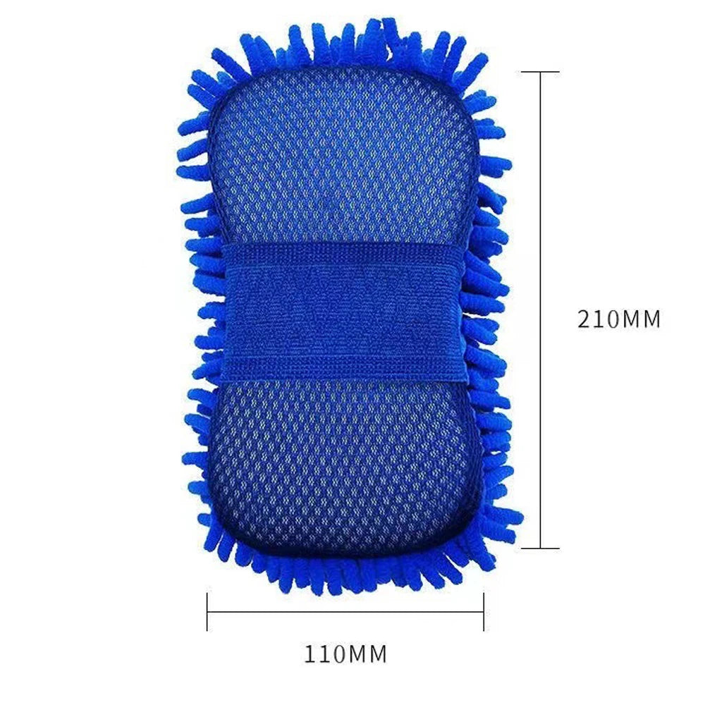 2Pcs Coral Car Wash Mitts Car Cleaning Sponge Care Detailing Brushes Auto Gloves Styling Car Cleaning Tools Auto Accessories