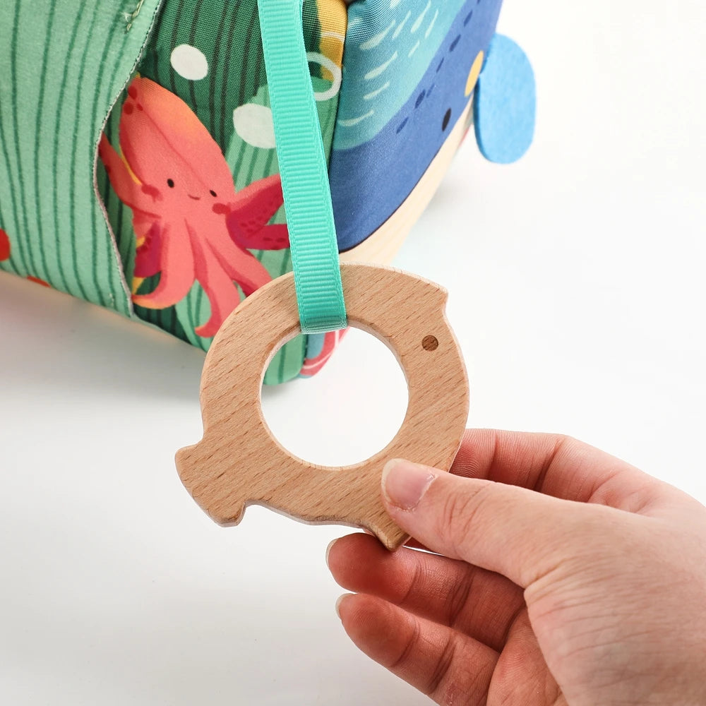 Baby Toys Magic Tissue Box Cotton Finger Exercising Montessori Busy Board Game Educational Toy Soft Rattle Game Ocean Cloth Book