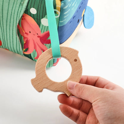 Baby Toys Magic Tissue Box Cotton Finger Exercising Montessori Busy Board Game Educational Toy Soft Rattle Game Ocean Cloth Book