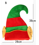 Cute Cartoon Stripes Hat for Christmas, Plush Elf Santa, Creative Türkiye Hats, Xmas Party Ornament, Decoration Props, New Year 