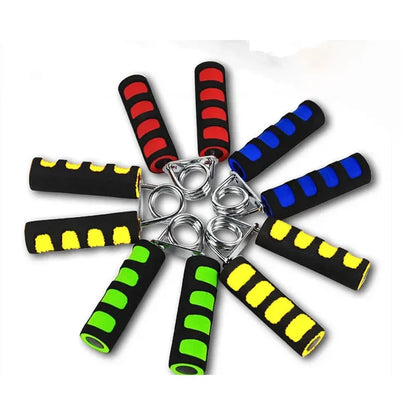 1 esponja para ejercitar los dedos, color aleatorio, para aumentar la fuerza del antebrazo, agarre de mano con resorte, para mejorar la salud, venta al por mayor.