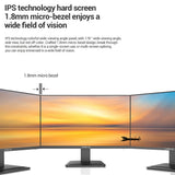 27inch LCD Monitor 1080P FHD 75Hz, Blu-ray Filtered Screen HDR 10 178°Wide Viewing Angle, Mobile Phone Bracket for Office Game