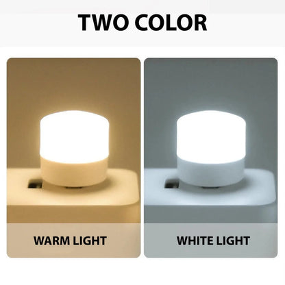 10/1PCS USB Night Light Mini LED Night Light USB Plug Lamp Power Bank Charging USB Book Lights Round Reading Eye Protection Lamp