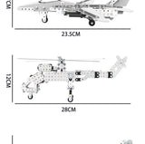 Children DIY Metal 3D Assembly Building Blocks Aircraft Warship Model Screw Nut Metal Toys Adult High-Difficulty Puzzle