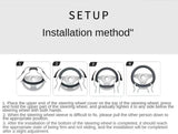 Perforated Nappa Leather Car Steering Wheel Cover Warm in Winter and Cool in Summer, Universal 15 Inch,  Anti-Slip, Odorless