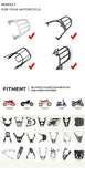 KEMIMOTO 45L/55L/65L Motorcycle Aluminum Case Tail Box Trunk with backrest Universal Top Tail Rear Luggage Tool Storage Box