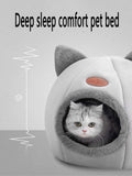 New Deep Sleep Comfort In Winter Cat Bed Little Mat Basket Small Dog House Products Pets Tent Cozy Cave Nest Indoor Cat Bed