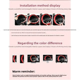 pink All-season exquisite simple light cute sunny fashionable dirt-resistant and comfortable car steering wheel cover
