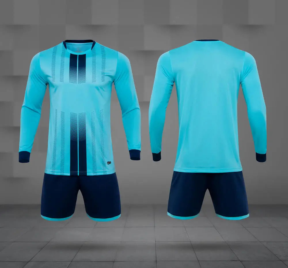 Adult Kid Soccer Jersey Customize Long Sleeved Football Uniform Shirt Futsal Sportswear Training Tracksuit Sports Clothes Outfit