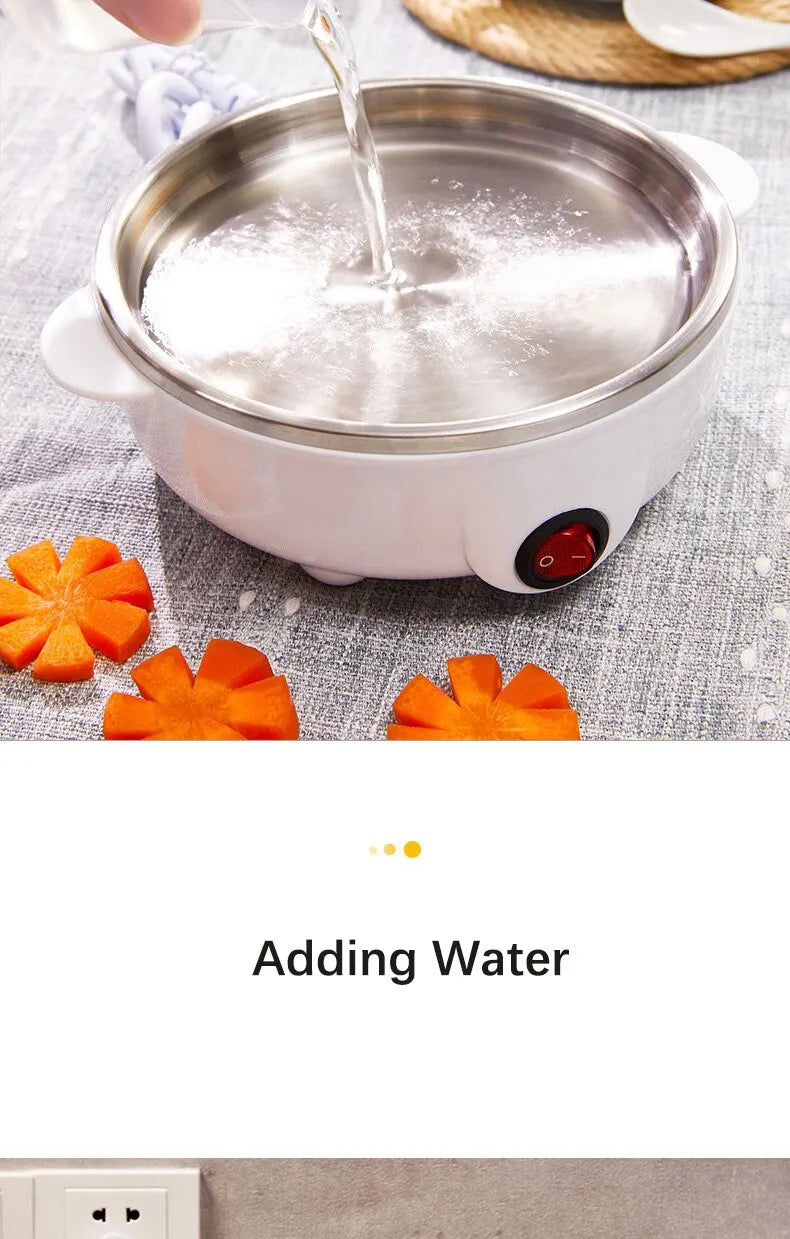 Electric egg cooker kitchen breakfast machine new multi-functional 220V double layer egg cooker mini steamer egg cooker