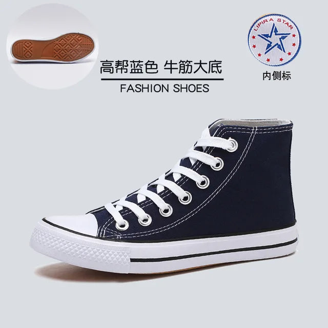Korean Style Men's Low-cut Lace-up Sneakers Casual Canvas Shoes Fashion Student Parent-child Shoes 