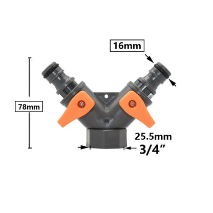 Conector rápido para manguera de jardín, acoplador de tubería de 1/2, 3/4 y 1 pulgada, conector de agua de parada, junta de reparación de 16/20/32 mm, accesorio para sistema de riego