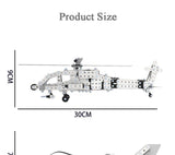 Children DIY Metal 3D Assembly Building Blocks Aircraft Warship Model Screw Nut Metal Toys Adult High-Difficulty Puzzle