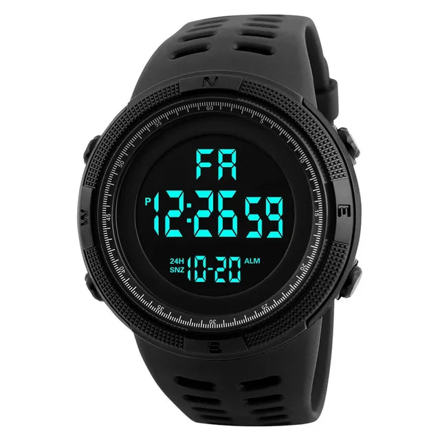 Reloj de pulsera deportivo militar YIKAZE-Y01 para hombre, reloj digital multifuncional, resistente al agua, reloj electrónico para estudiantes, reloj de pulsera masculino. 