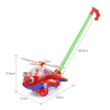 Baby Walker Toy Hand Push Toddler Toy Plane Car Toy Push Along Walking Toy for Kids Children Boys Girls Outdoor