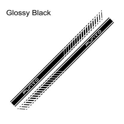 2pcs Car Long Side Stripes Stickers DIY Auto Vinyl Film Decals For FIAT Punto DIY Automobiles Decoration Car Tuning Accessories