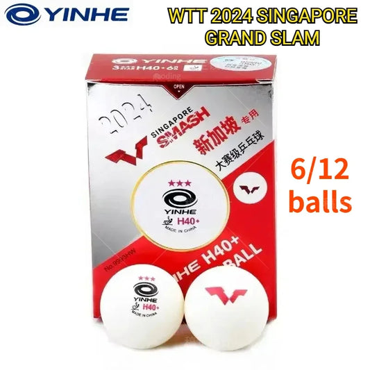 Pelotas de ping pong originales Yinhe WTT, Grand Slam de Singapur 2024, costura H40+, ABS, materiales nuevos.
