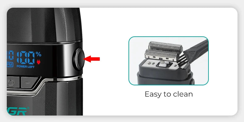 VGR Hair Trimmer Professional Barber Cordless Clipper Electric Hair Cutting Machine Metal Hair Trimmer for Men V-003 V-906 V-308
