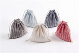 Cotton Linen Drawstring Cosmetic Bag Christmas Gift Package Makeup Storage Bags for Travel Wedding
