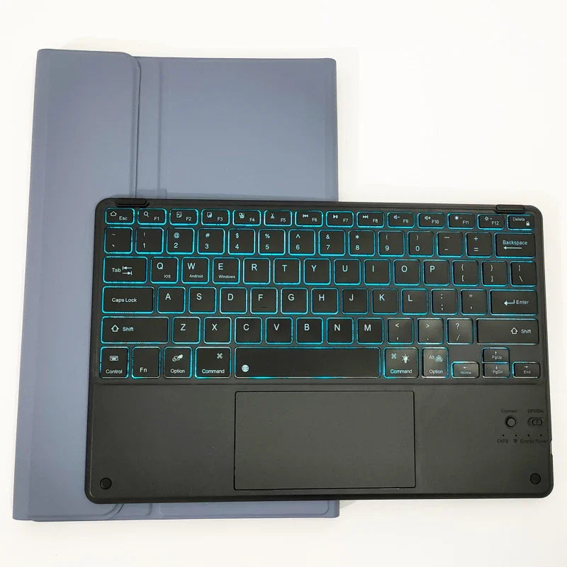 Bluetooth Keyboard Case For Xiaomi Redmi Pad Pro 12.1 Inch Tablet Case Trackpad Backlit Keyboard Cover Spanish Portuguese Funda