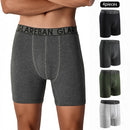 4pcs Set Mid-Long Boxer Shorts Men's Underwear Cotton Breathable Male Underpants for Men Homme Boxershorts Slips Soft Panties