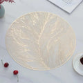 Placemats Set of 1/4Pc Light Luxury Placemat Table Mat Wide Application PVC Table Decor Round Protector Mat Heat Resistant Pad