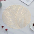 Placemats Set of 1/4Pc Light Luxury Placemat Table Mat Wide Application PVC Table Decor Round Protector Mat Heat Resistant Pad