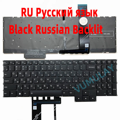 US/RU Backlit Keyboard for Lenovo Legion 5 Pro 16ITH6 16ITH6H 16ACH6 16ACH6H 16ARH7 16ARH7H 16IAH7 16IAH7H 82RF 82JD 82JQ 82RG