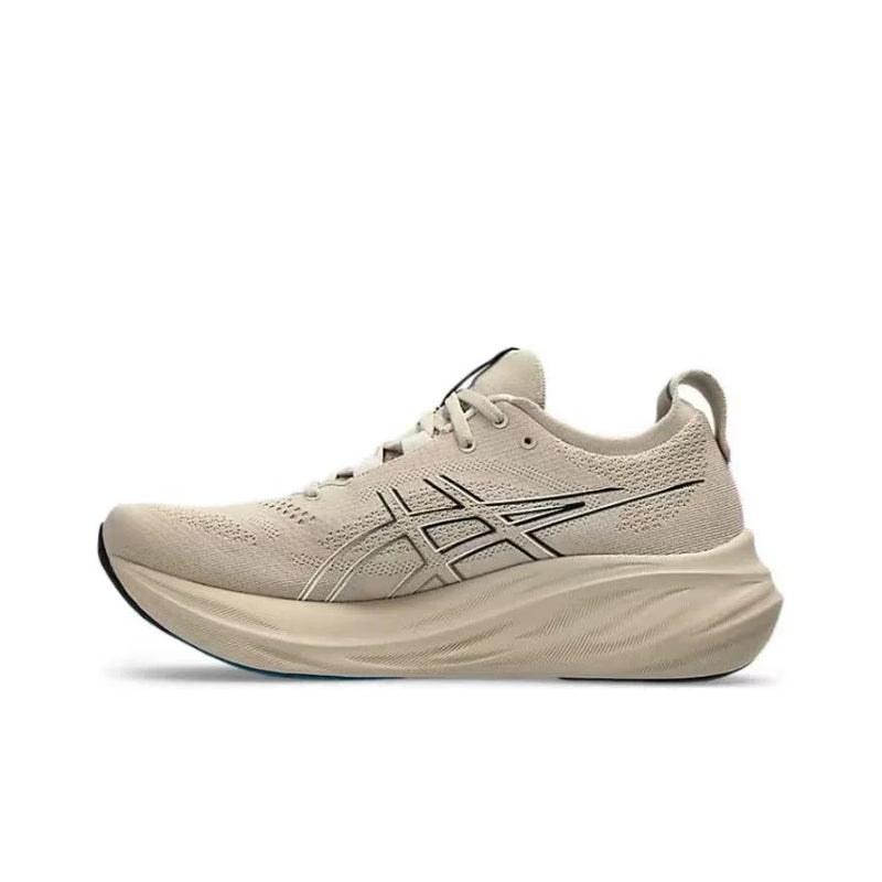 Zapatillas de running Asics Nimbus 26 originales para hombre, amortiguación, estabilidad, deportivas Asics unisex, color blanco