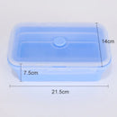 Collapsible Food Storage Containers Silicone Lunch Box with Lid Food Bowls Kitchen Stackable Lunch Box for Pantry Freezer Safe